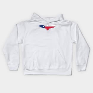 Bat Flag of Texas Kids Hoodie